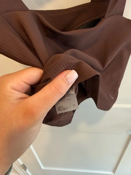 cloud form crop top - espresso brown - Picture 5 of 5